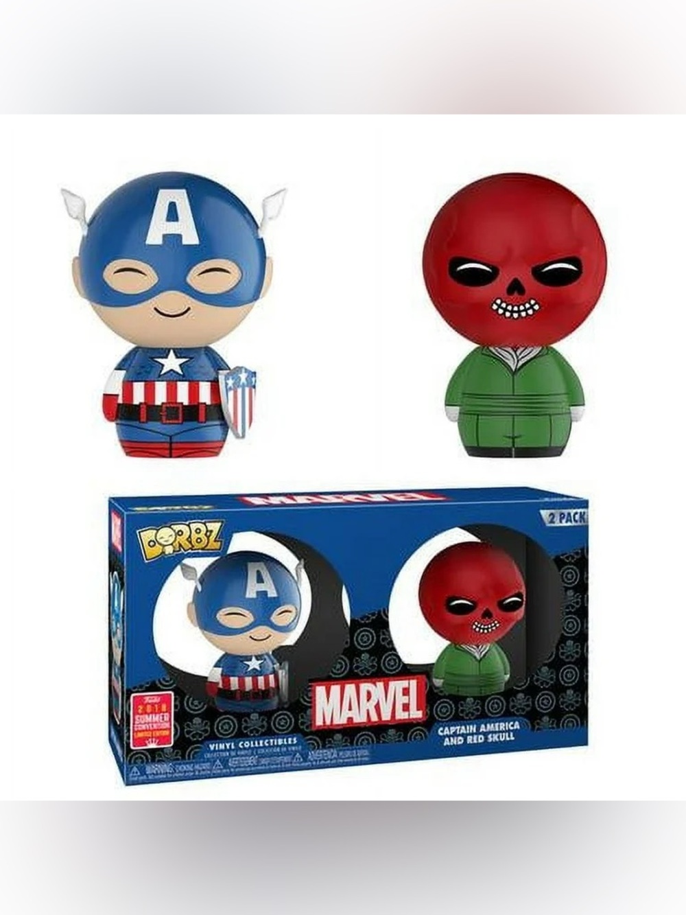 Marvel Captain America & Red Skull Dorbz Two-Pack 2018 Summer Convention